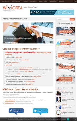 Creer Entreprise Screenshot